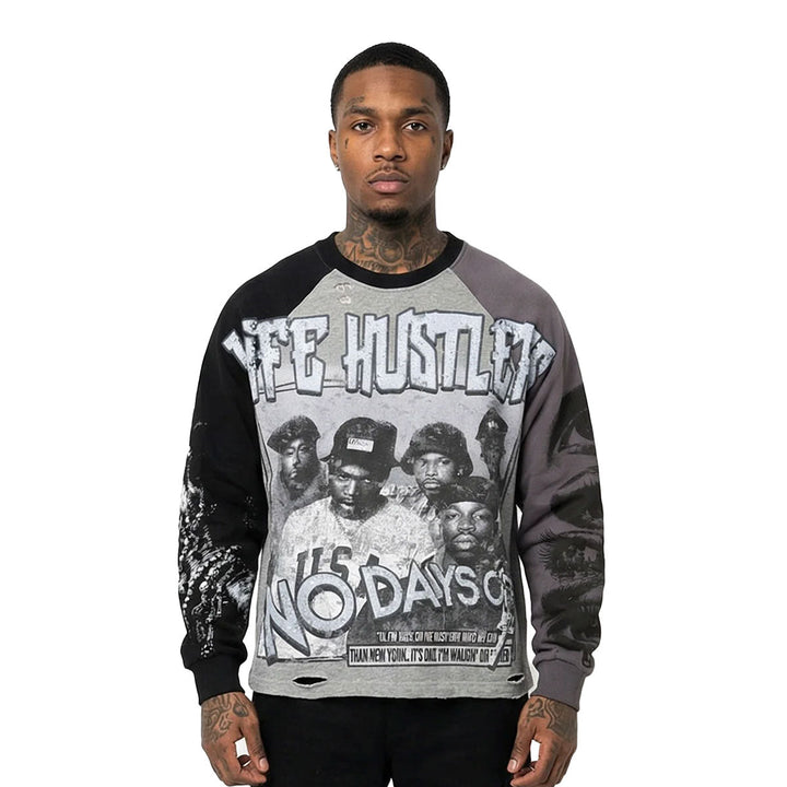 Street Hustlers Long Sleeve Tee (Grey)