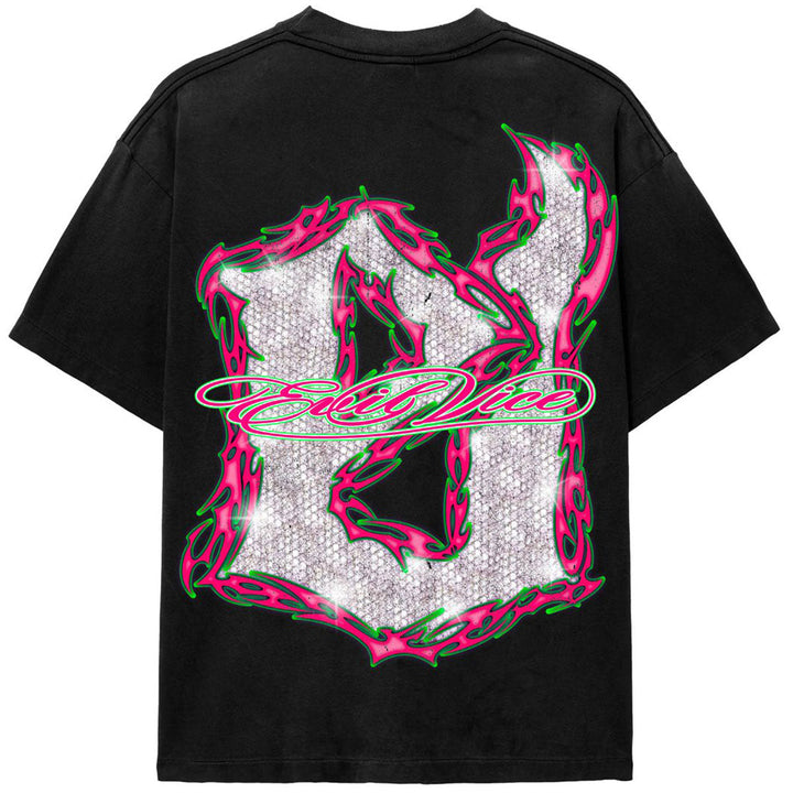 Neon Tribal Tee (Black)