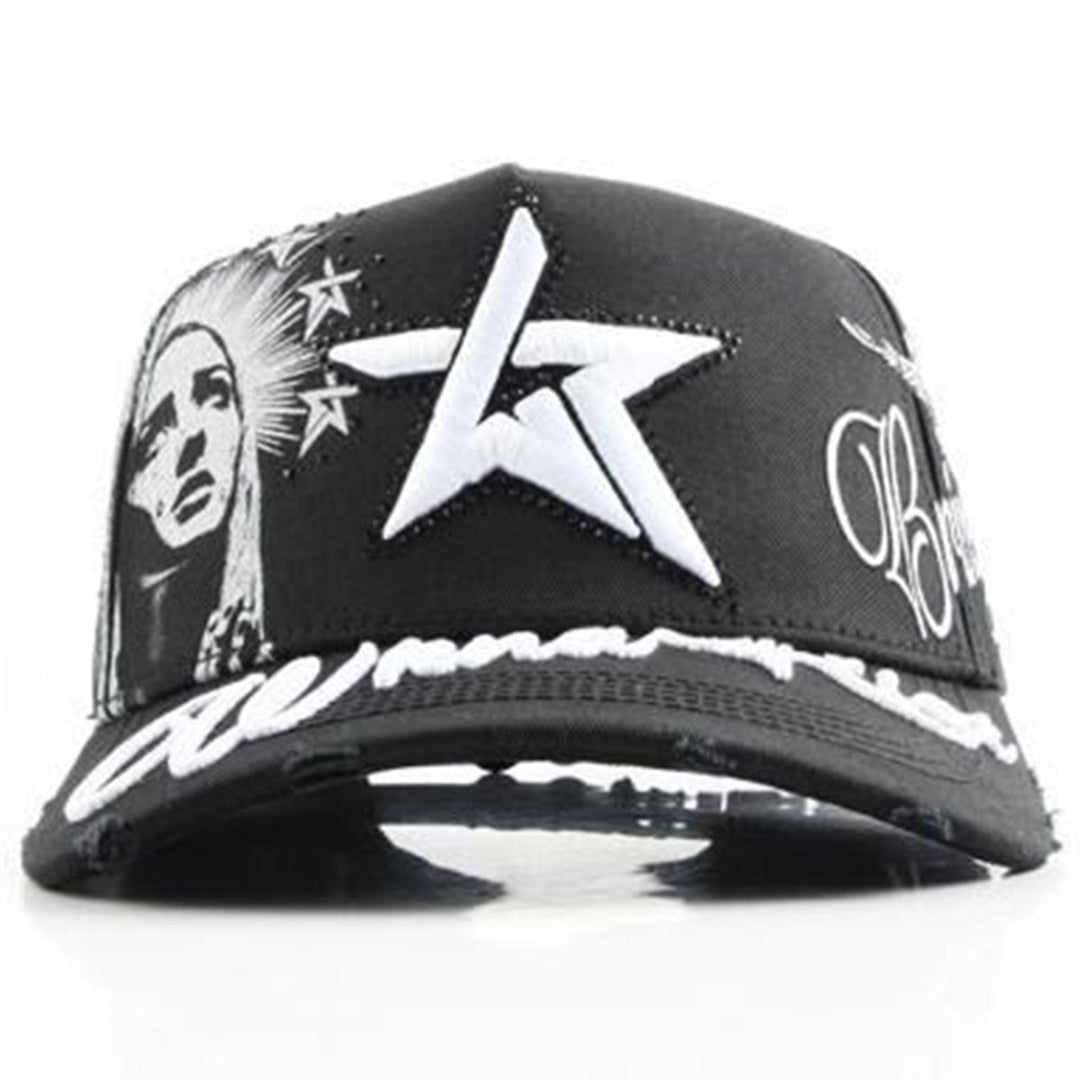 Virgin Mary Snapback Hat (Black)