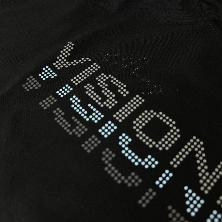 Visionary Dot Oversize Tee (Black / Aqua)