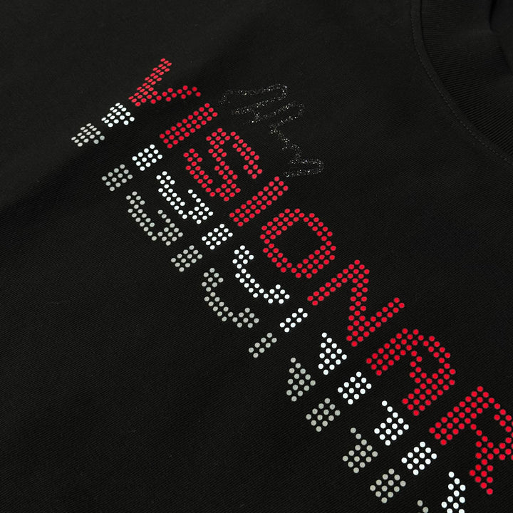 Visionary Dot Oversize Tee (Black / Red)