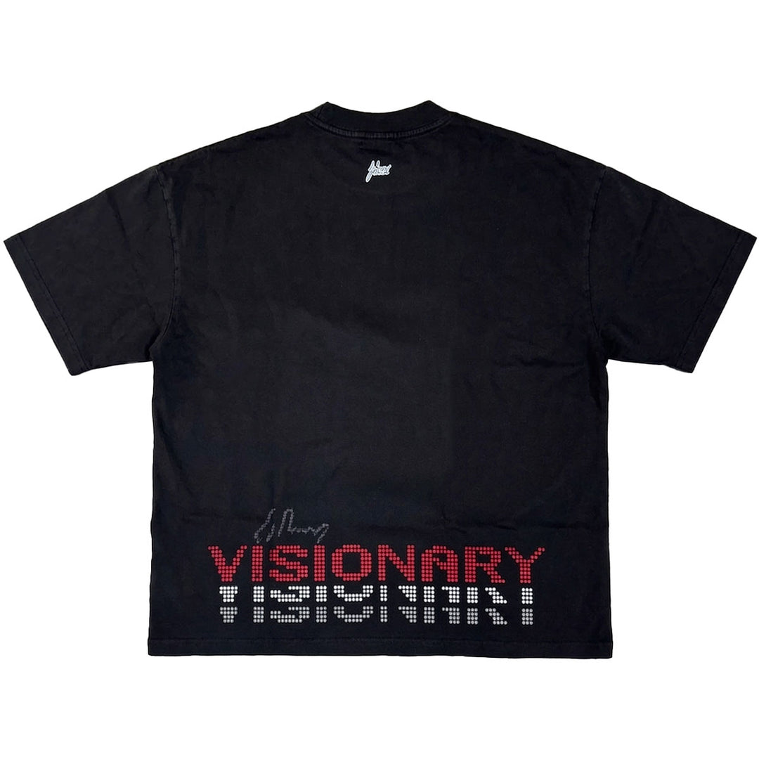 Visionary Dot Oversize Tee (Black / Red)