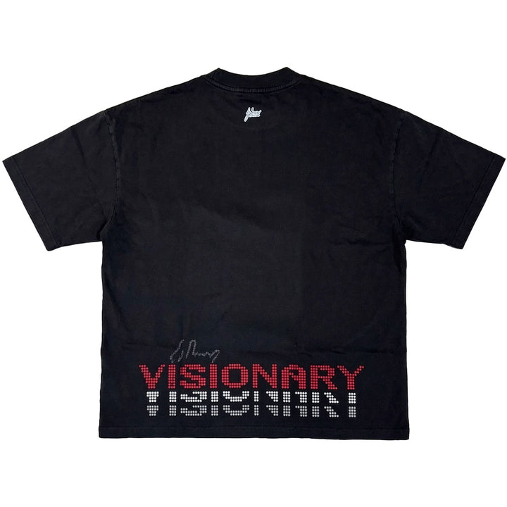 Visionary Dot Oversize Tee (Black / Red)