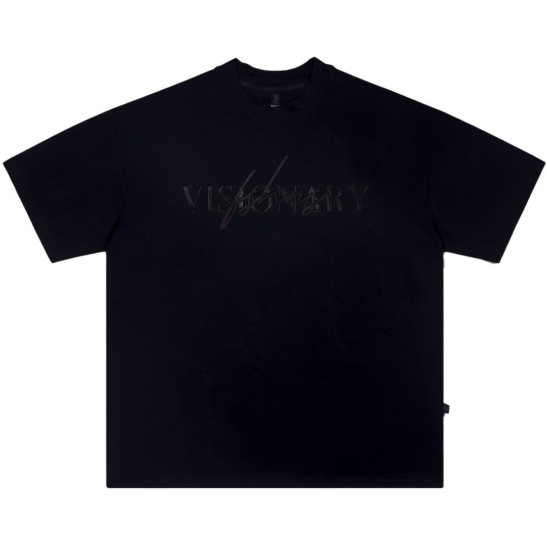 Visionary Sign Oversize Tee (Full Black)