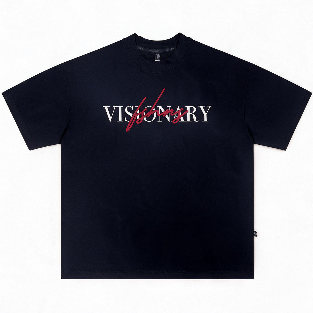Visionary Sign Oversize Tee (Black/Red)