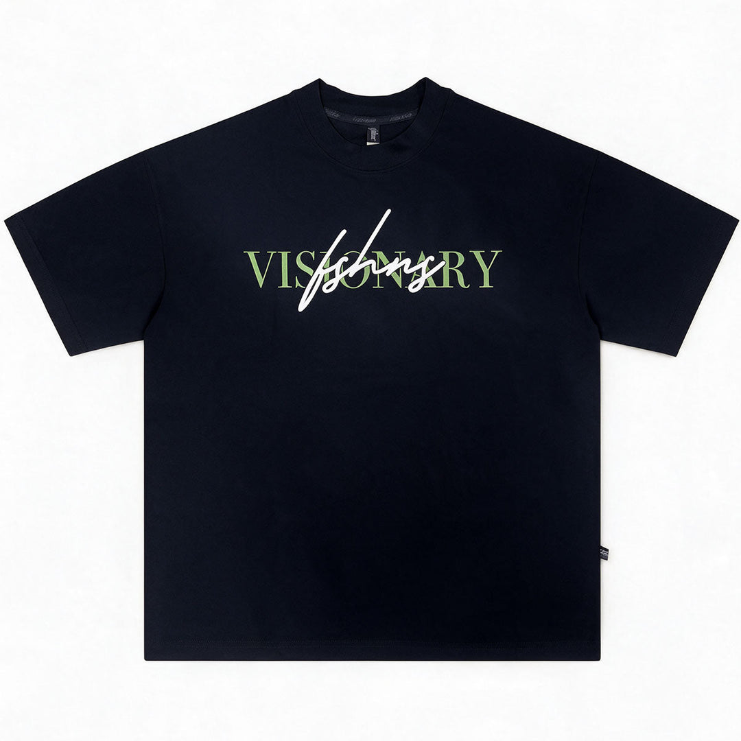 Visionary Sign Oversize Tee (Black/Green)
