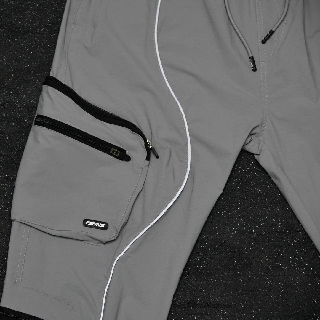 Baggy Vortex Reflective Pants (Grey)