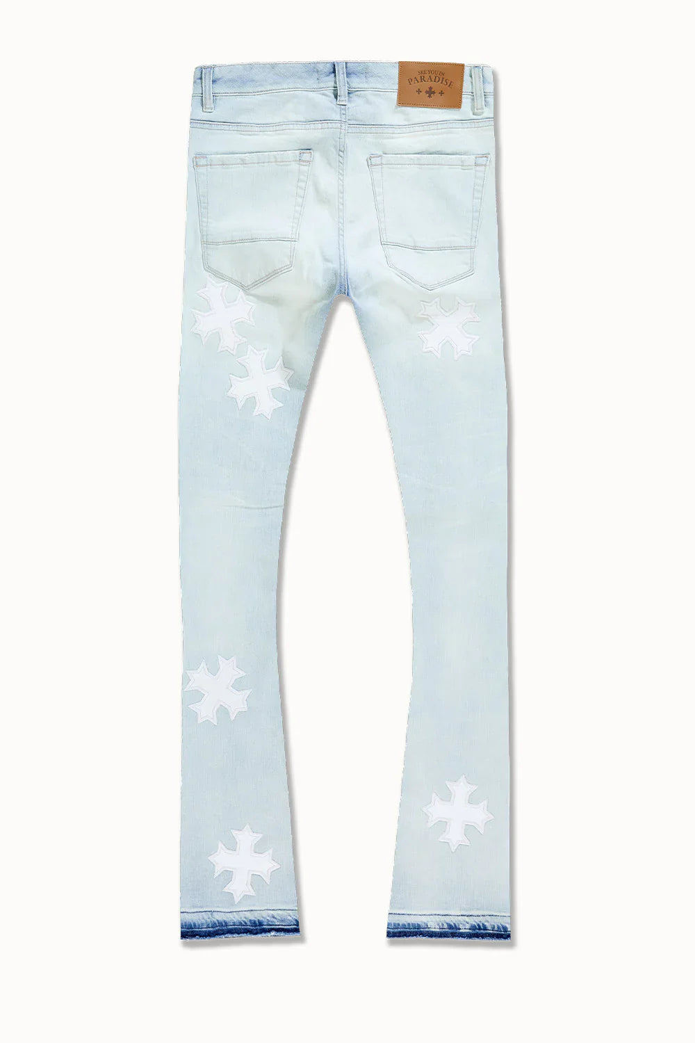 Super Skinny Stacked Eden Denim (Iced White)