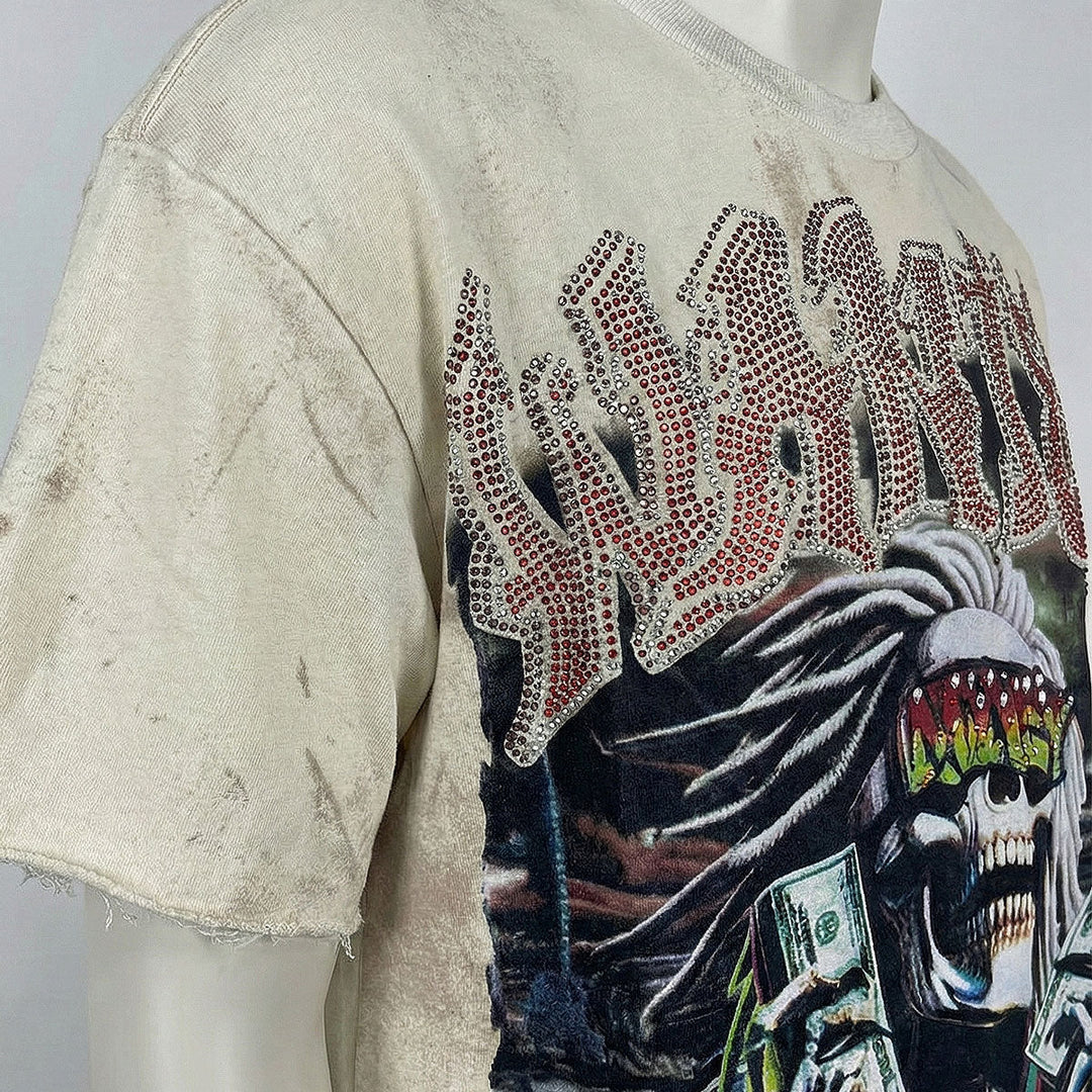 Wanted Cropped Tee (Off-White)