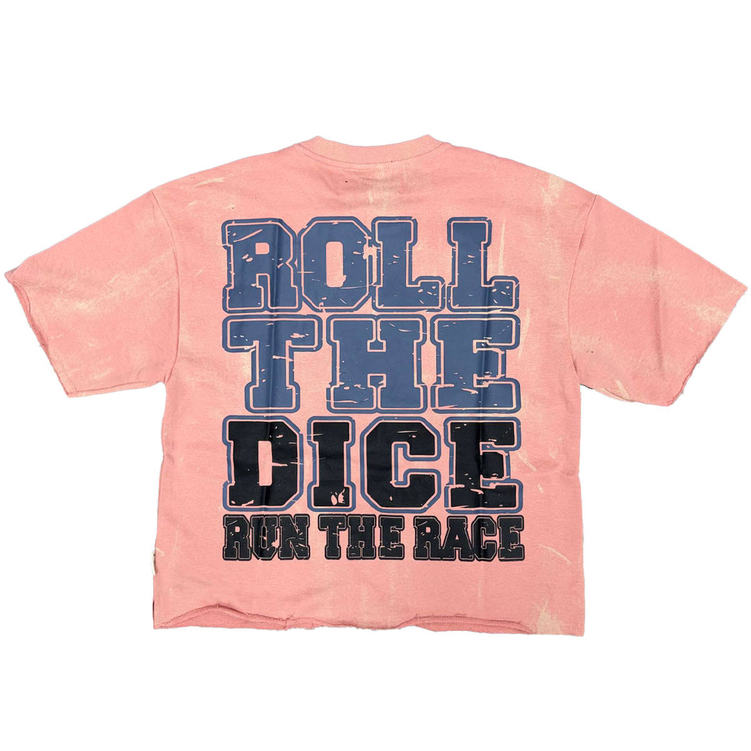 Hell Run Cropped Tee (Washed Pink)