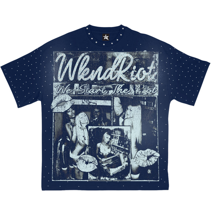 Born a Star Blue Tee (Blue)