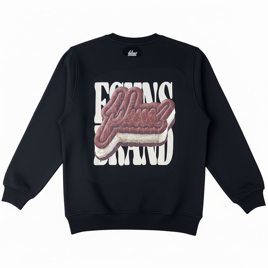 Ice Cream Sandwich Crewneck (Black)