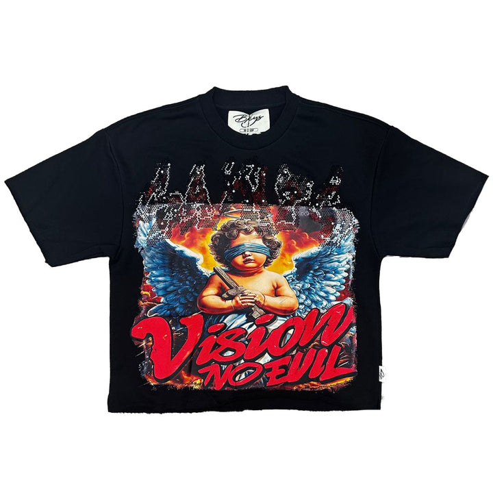 Saints Cropped Tee (Black)