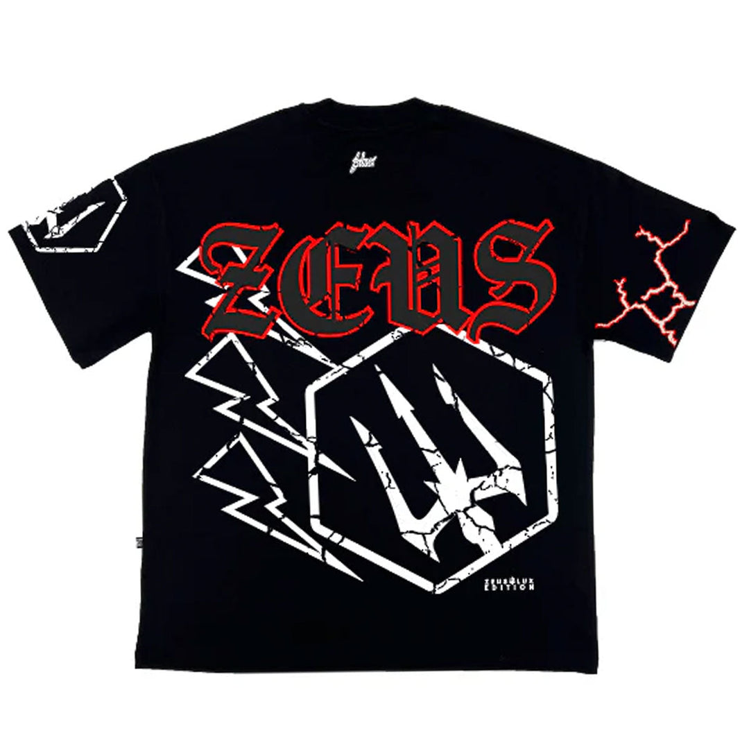 Thunder Face Oversize Tee (Red/White)