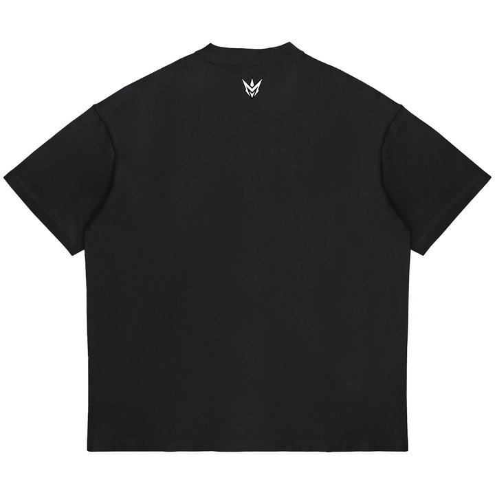M Spike Rhinestone Tee (Black / White)