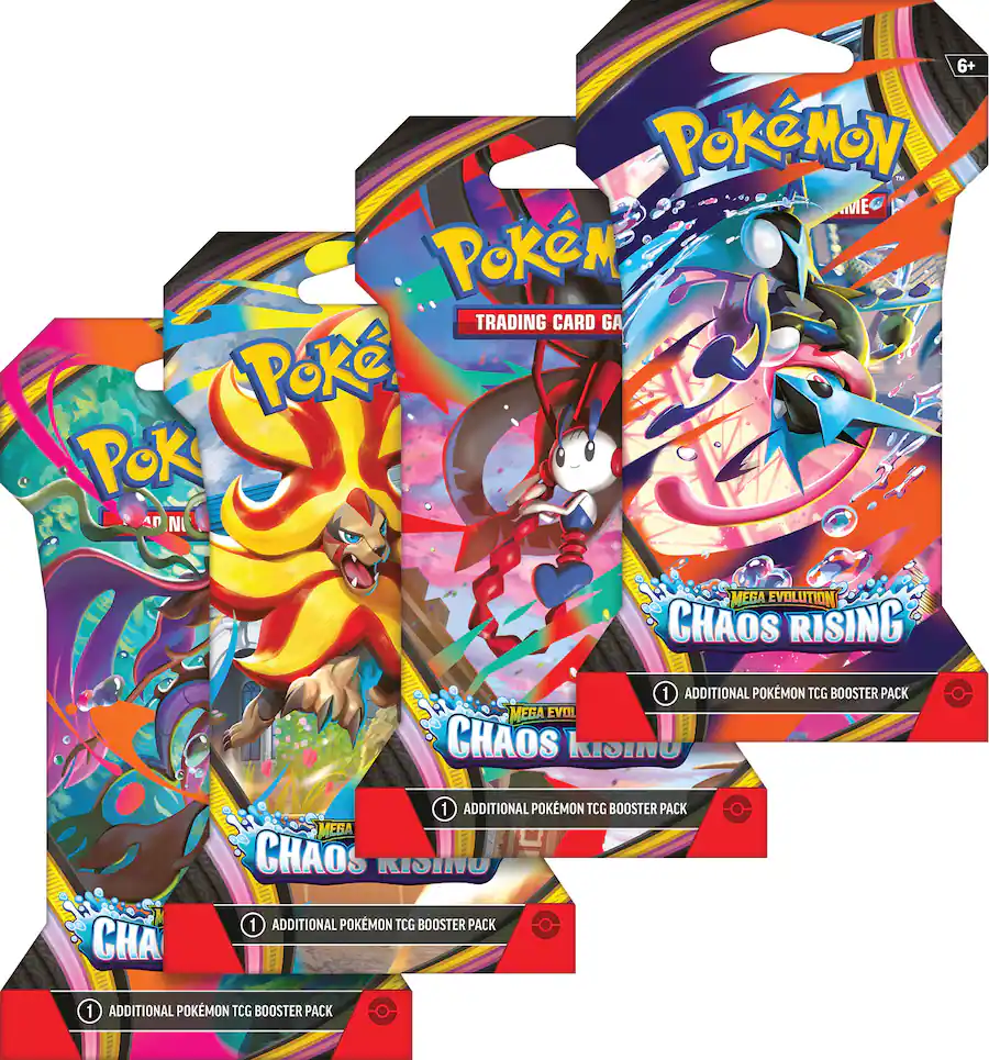 Pokémon TCG: Mega Evolution Chaos Rising Booster Pack (Sealed)
