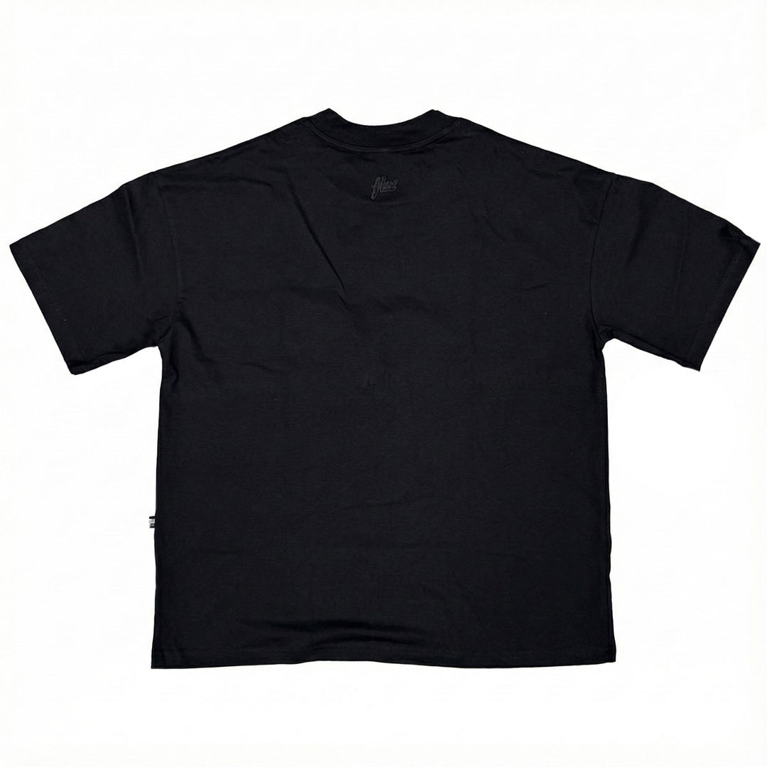 Silicone Logo Oversize Tee (Black)
