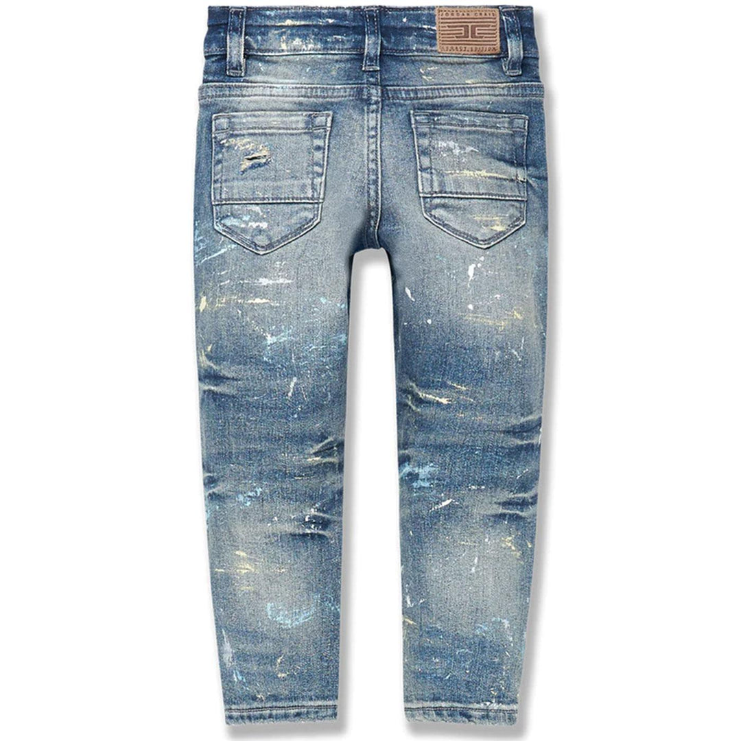 Kids El Jefe Denim (Egg Shell Blue) Rear | Jordan Craig