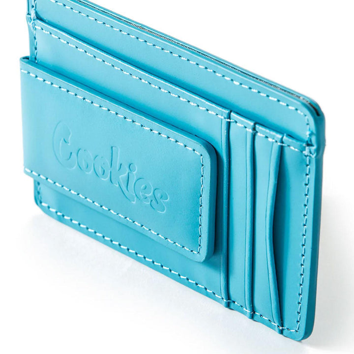 Big Chips &amp; Cookies Money Clip Leather Card Holder (Cookies Blue) New