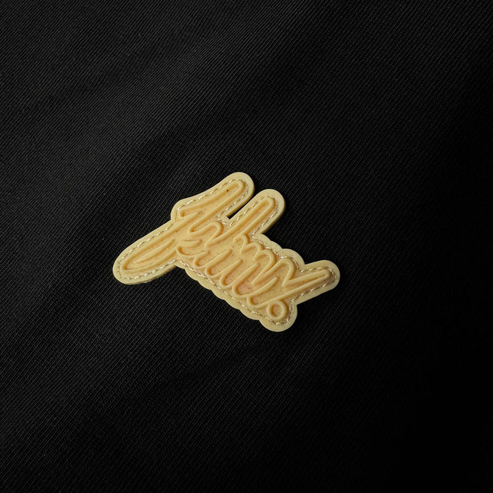 Silicone Logo Oversize Tee (Black / Beige)