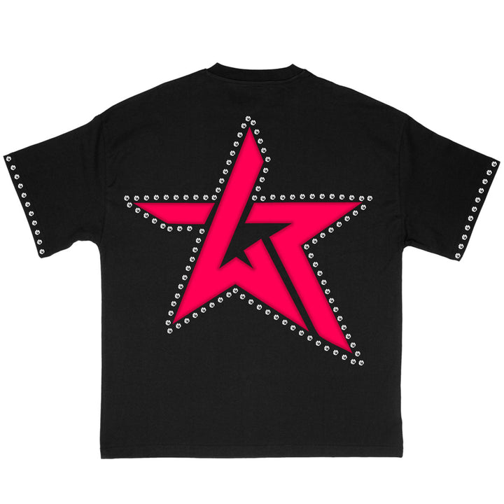 Money Treasure Rhinestone Tee (Black)