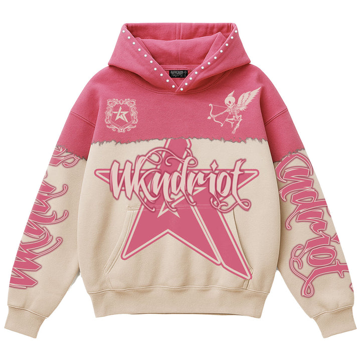 Top Notch Rhinestone Hoodie (Pink)