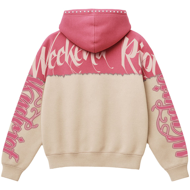 Top Notch Rhinestone Hoodie (Pink)