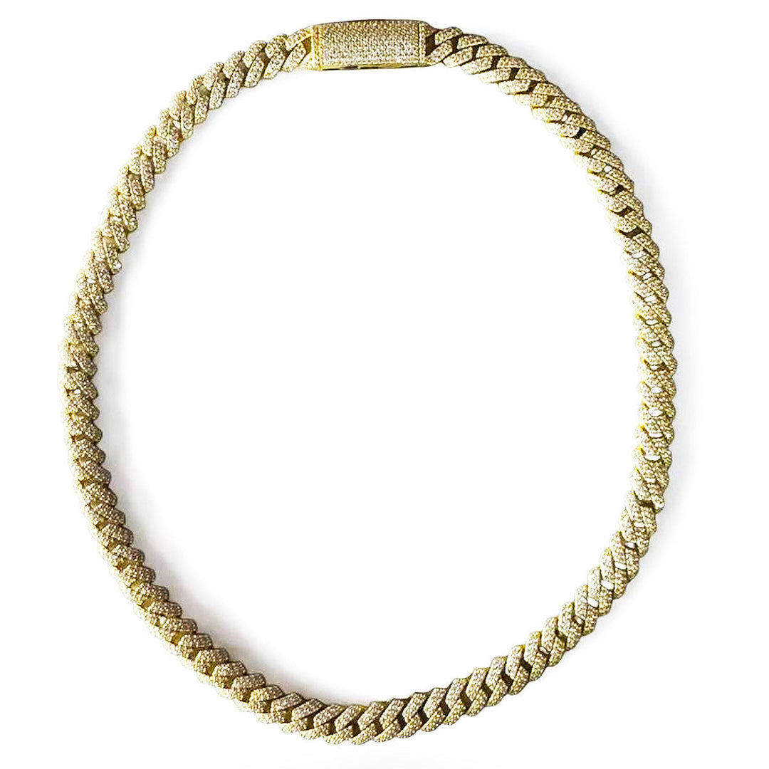 8mm Moissanite Cuban Link Necklace