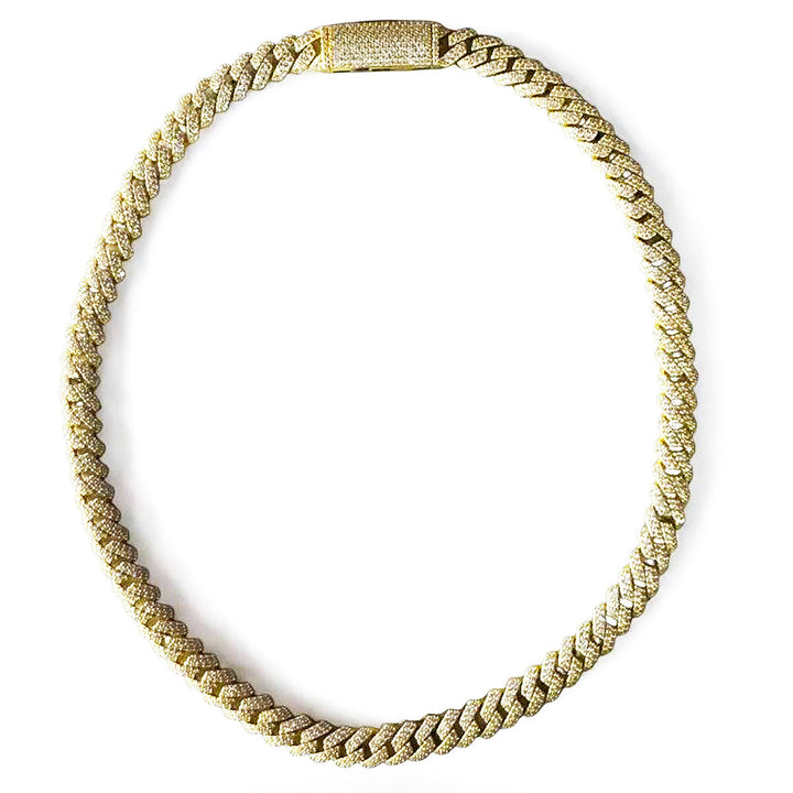 8mm Moissanite Cuban Link Necklace